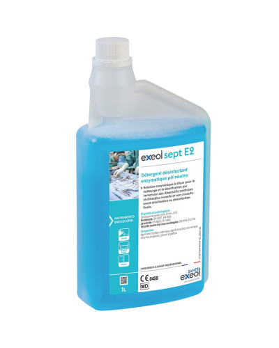 Exeol Sept E2 détergent désinfectant enzymatique pH neutre | Socimed