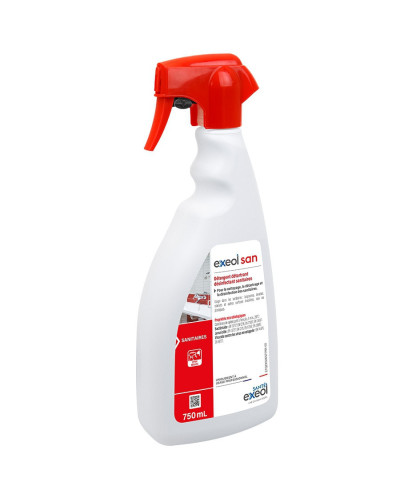 Détergent détartrant désinfectant sanitaires Exeol San | Socimed