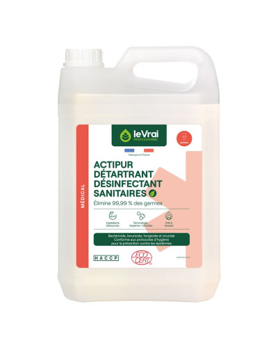 Détergent désinfectant Sanitaires Actipur Ecocert | Socimed