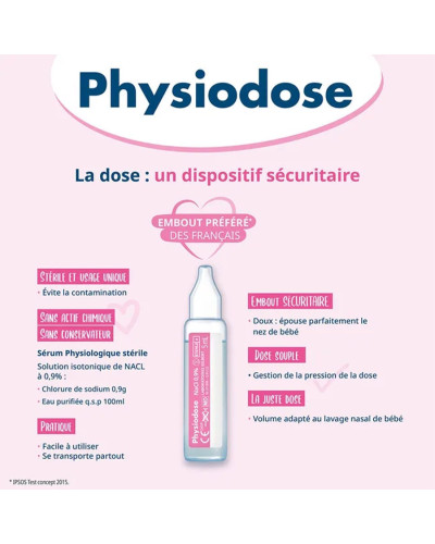 Physiodose sérum physiologique unidose 5 ml Gilbert | Socimed
