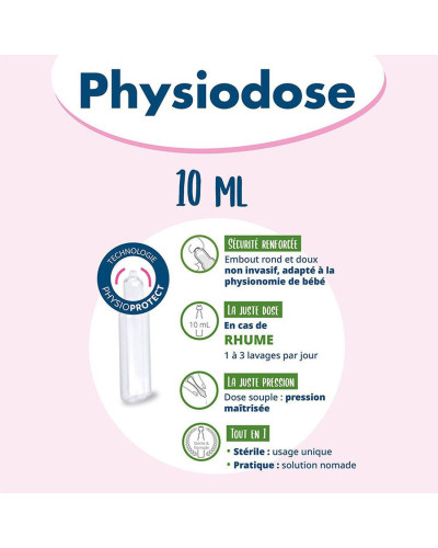 Physiodose sérum physiologique stérile NaCl 0,9% Gilbert | Socimed