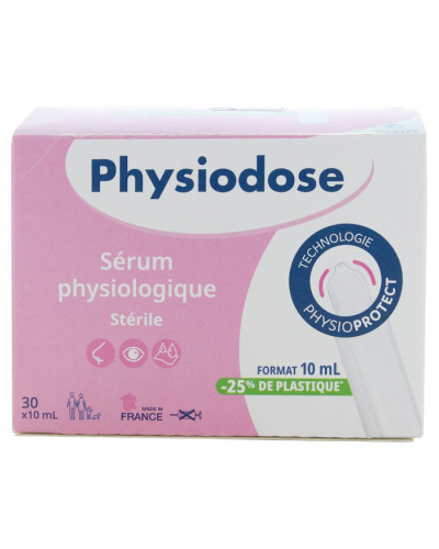 Physiodose sérum physiologique stérile NaCl 0,9% Gilbert | Socimed
