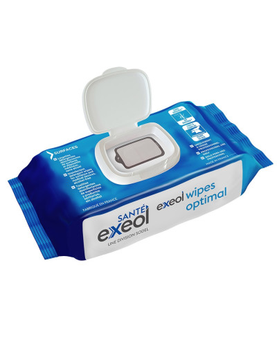 Lingettes désinfectantes Exeol Optimal Wipes pH neutre | Socimed