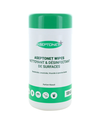 Lingettes désinfectantes sans alcool Aseptonet Steridis | Socimed