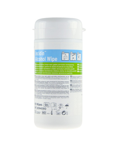 Lingettes Incidin Alcohol Wipe Ecolab désinfection surfaces | Socimed