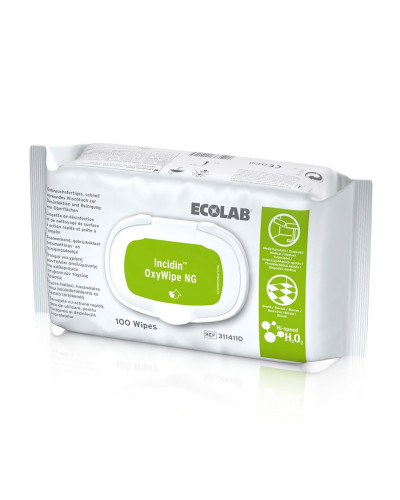 Lingettes Incidin OxyWipe NG dispositifs médicaux Ecolab | Socimed