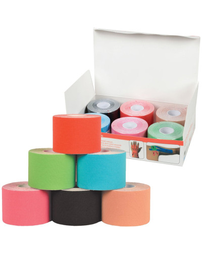Bande de taping Gima 5 cm boîte 6 couleurs mixtes | Socimed