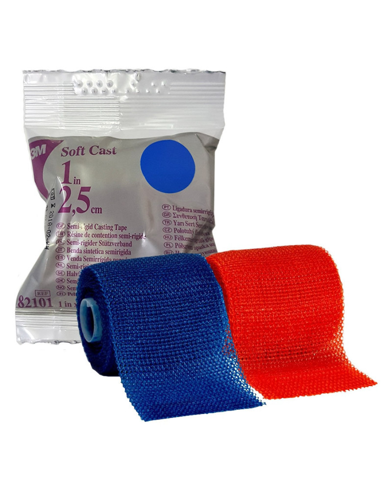Bande de résine Soft Cast 3M 2,5 cm couleurs | Socimed