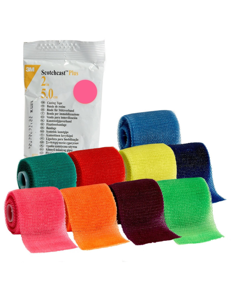 Bande de résine Scotchcast Plus 3M 5 cm couleurs rigide | Socimed