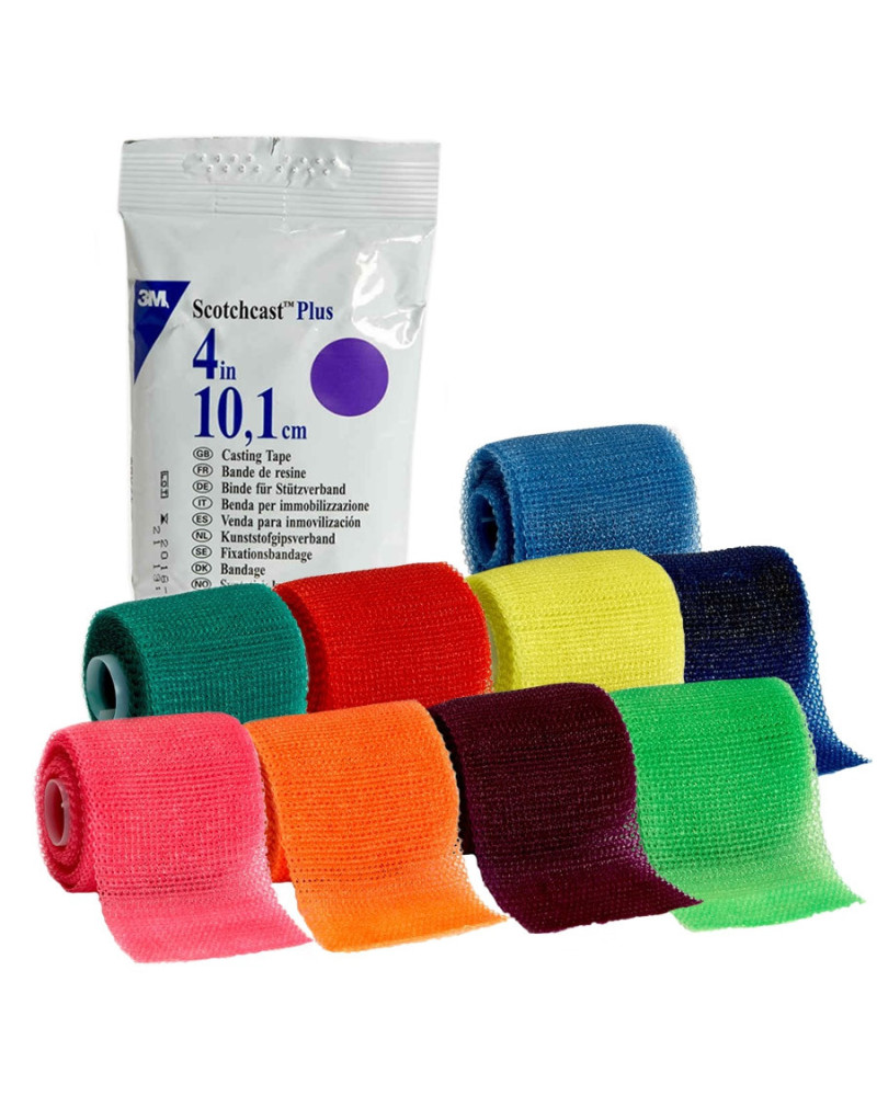 Bande de résine Scotchcast Plus 3M 10,1 cm couleurs rigide | Socimed