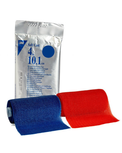 Bande de résine Soft Cast 3M 10,1 cm couleurs | Socimed
