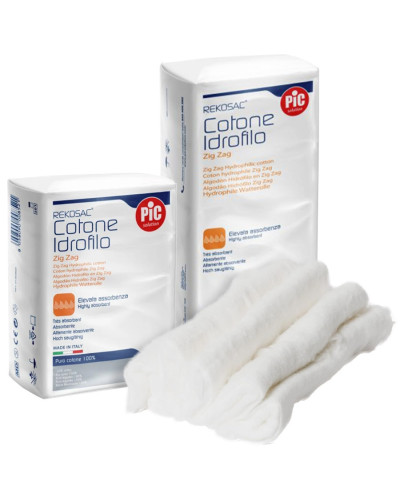 Coton hydrophile accordéon Rekosac PIC douceur absorption | Socimed