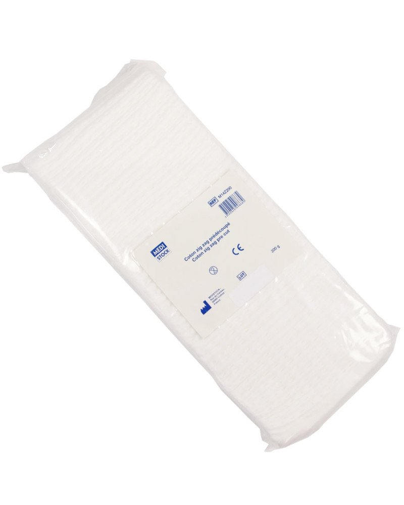 Coton hydrophile accordéon prédécoupé Medistock 200g 500g | Socimed