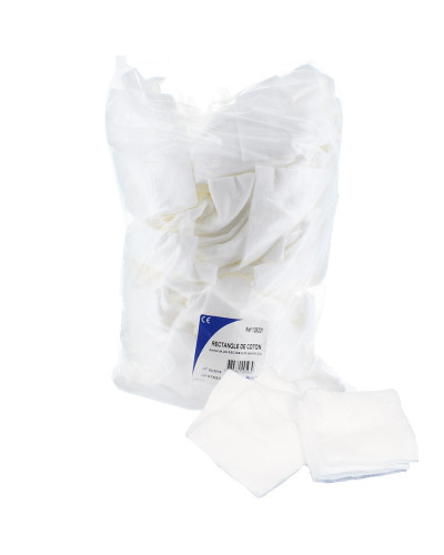 Rectangles de coton Euromedis sachet 200 8x10 cm | Socimed