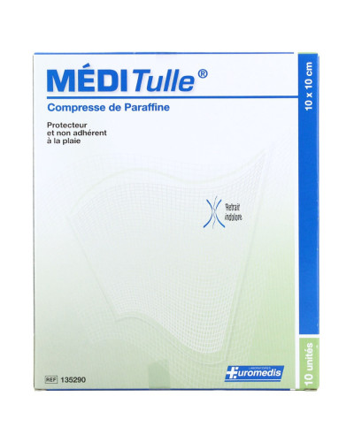 Pansement gras stérile tulle gras Méditulle Euromedis | Socimed