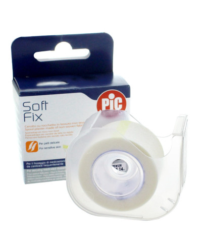 Sparadrap microporeux non-tissé avec dévidoir Soft Fix PIC | Socimed