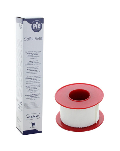 Sparadrap oxyde de zinc Soffix Seta PIC soie blanche | Socimed