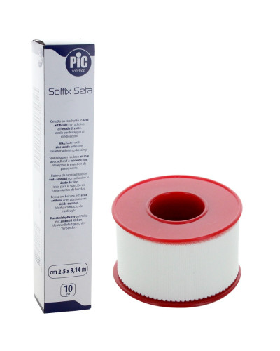 Sparadrap oxyde de zinc Soffix Seta PIC soie blanche | Socimed