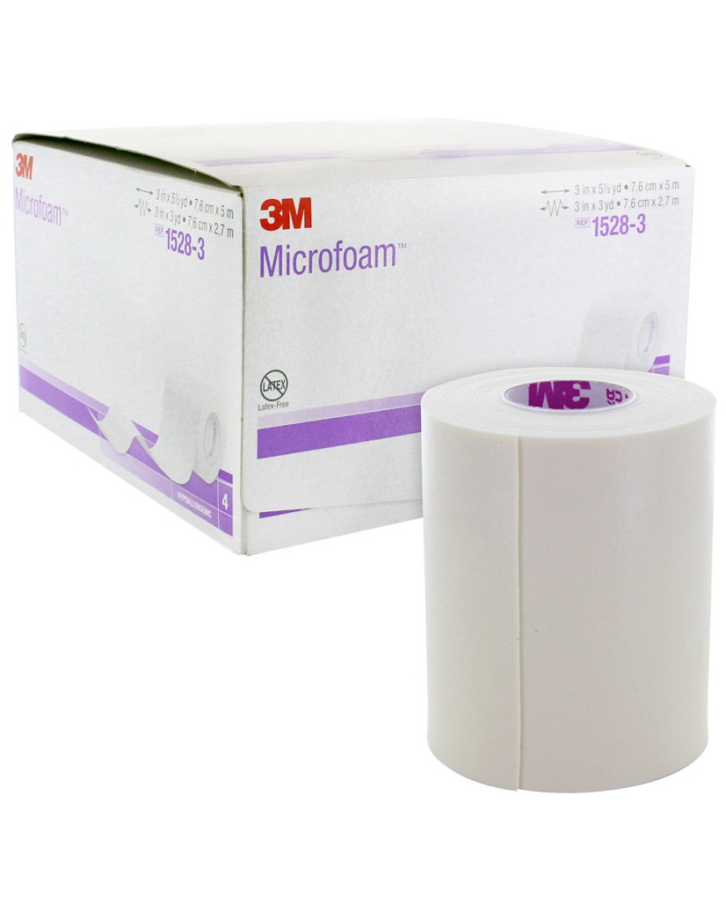 Sparadrap chirurgical mousse Microfoam 3M hypoallergénique | Socimed