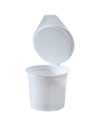 Crachoir plastique avec couvercle gradué sachet de 40 | Socimed