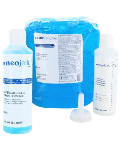 Gel bleu pour échographie NeoJelly US hypoallergénique | Socimed