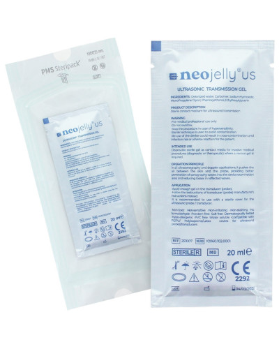 Gel échographie stérile NeoJelly US sachet 20 ml boîte de 48 | Socimed