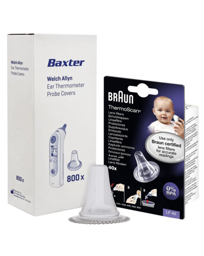 Protecteurs de sonde pour thermomètres auriculaires Braun | Socimed