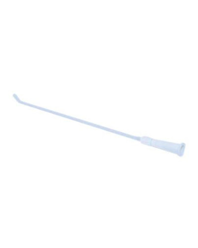 Sonde vésicale de type Nélaton sans ballonnet béquillée modèle femme CH 16