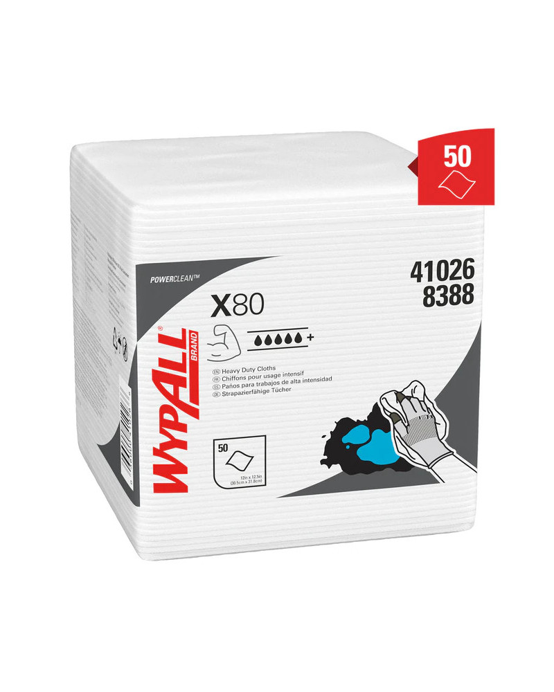 Chiffons réutilisables ultra-résistants wypall x80