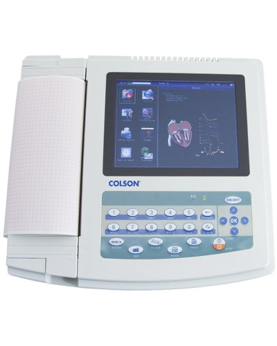 Électrocardiographe 12 pistes Colson Cardi-12 avec écran tactile couleur et imprimante thermique
