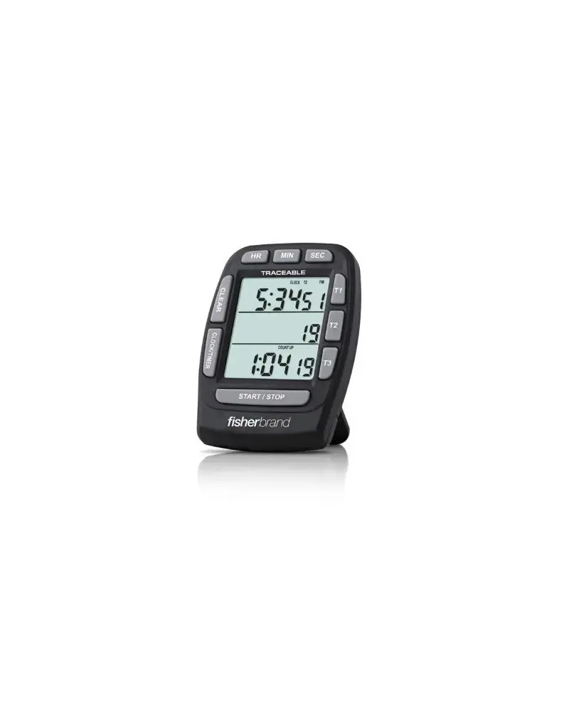 Minuteur 3 Canaux LCD - 99 Heures - Pour Cuisine, Labo, Bricolage - Fonction Chronomètre Et Compte à Rebours - 10