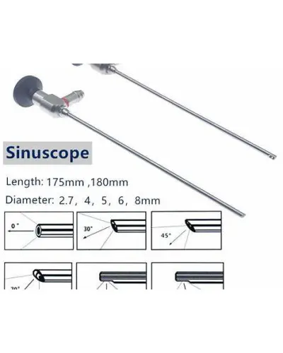 Endoscope rigide 70 °, Diamètre 4 mm, longueur 180 mm (Sinuscope)
