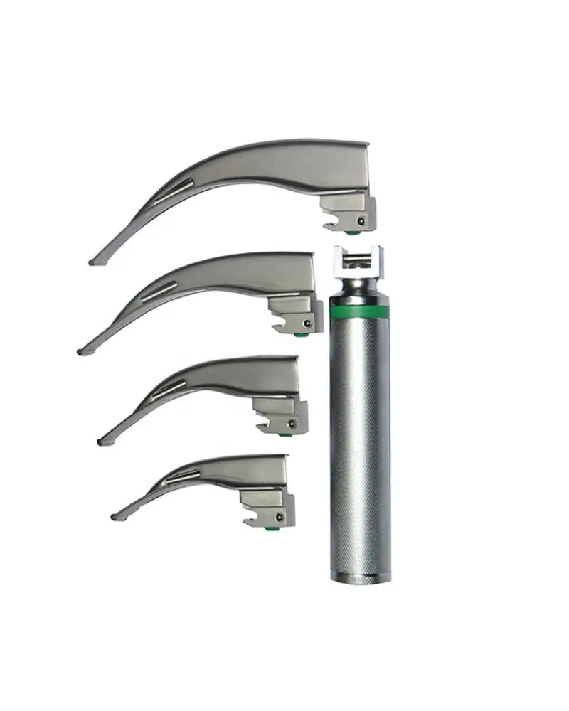 Jeu De Lames De Laryngoscope à Fibre Optique Intégré - Miller, Taille Néonatale à Adulte - Neuf
