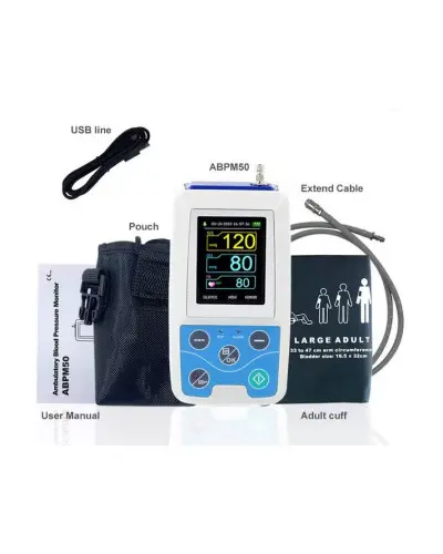 Moniteur Tension Ambulatoire CONTEC PM50 – NIBP, SPO2, Holter Avec Logiciel