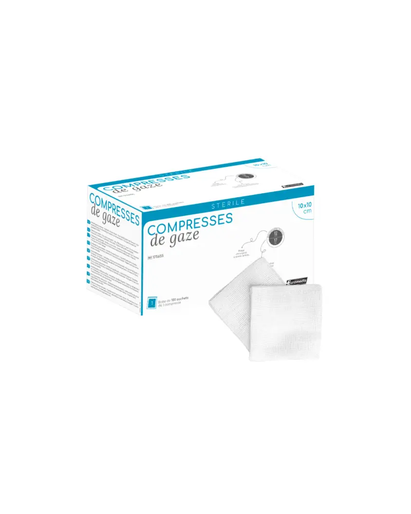 Compresse en non tissé stérile