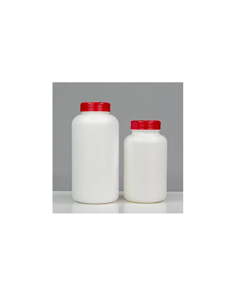 Flacons à large ouverture 500ml, bouchés/ionisés, double ferm