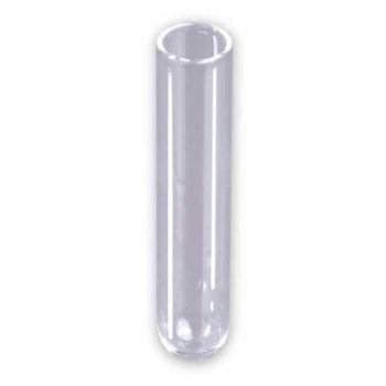 Tube en verre avec bouchon : 145 mm ø 25 Fond plat - 50ml
